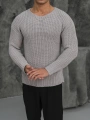 Kalın Örgü Oversize Triko Kazak Gri