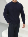 Erkek Lacivert Triko Örme Kazak