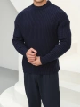 Erkek Lacivert Triko Örme Kazak
