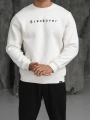 Erkek Beyaz Breakover Sweatshirt