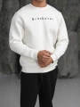 Erkek Beyaz Breakover Sweatshirt