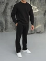 Erkek Siyah Oversize Eşofman Takımı