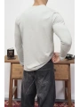 KOLLAR DAR KESİM GRİ UZUN KOL SWEAT
