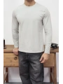 KOLLAR DAR KESİM GRİ UZUN KOL SWEAT