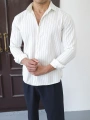 İNCE ŞERİT BEYAZ GÖMLEK