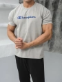 Oversize Champion Gri Kollar Dar Kesim T-Shirt