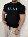 Oversize Jordan Baskılı Kollar Dar Kesim T-Shirt