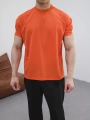 OVERSİZE ORANGE RENK KOLLAR DAR KESİM T-SHİRT