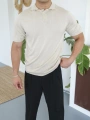 TRİKO BEJ POLO YAKA T-SHİRT