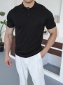 TRİKO SİYAH POLO YAKA T-SHİRT