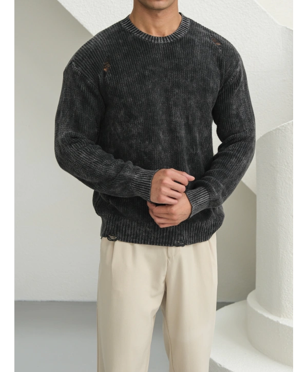 Erkek Antrasit Streetwear Kazak