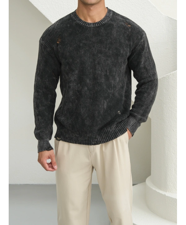 Erkek Antrasit Streetwear Kazak