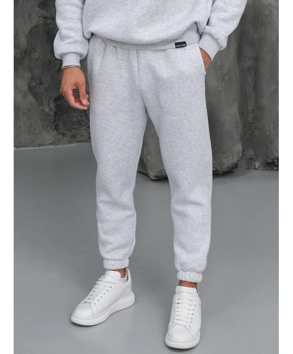 Erkek Gri Melanj Jogger Eşofman Altı