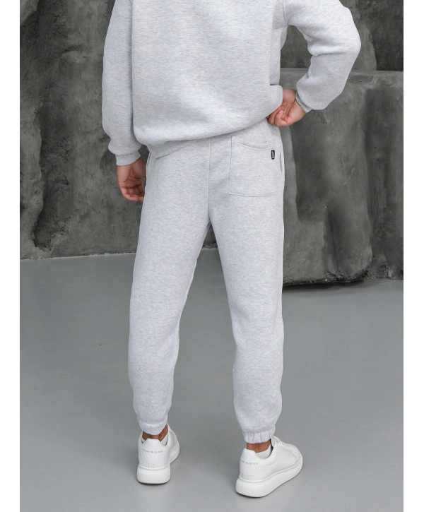 Erkek Gri Melanj Jogger Eşofman Altı