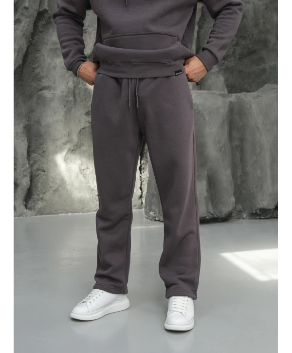 Erkek Füme Hoodie Eşofman Takımı