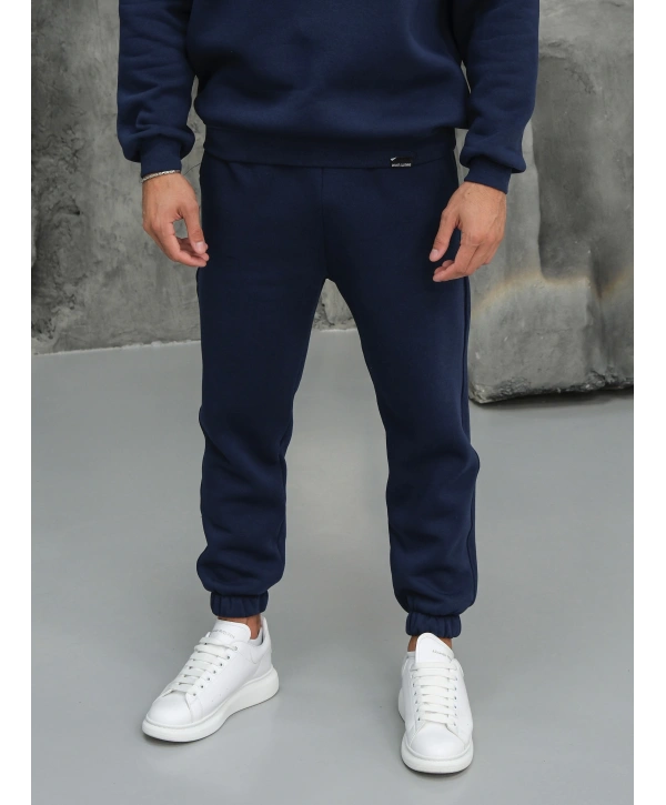 Erkek İndigo Jogger Eşofman Altı