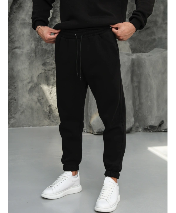 Erkek Siyah Jogger Eşofman Altı