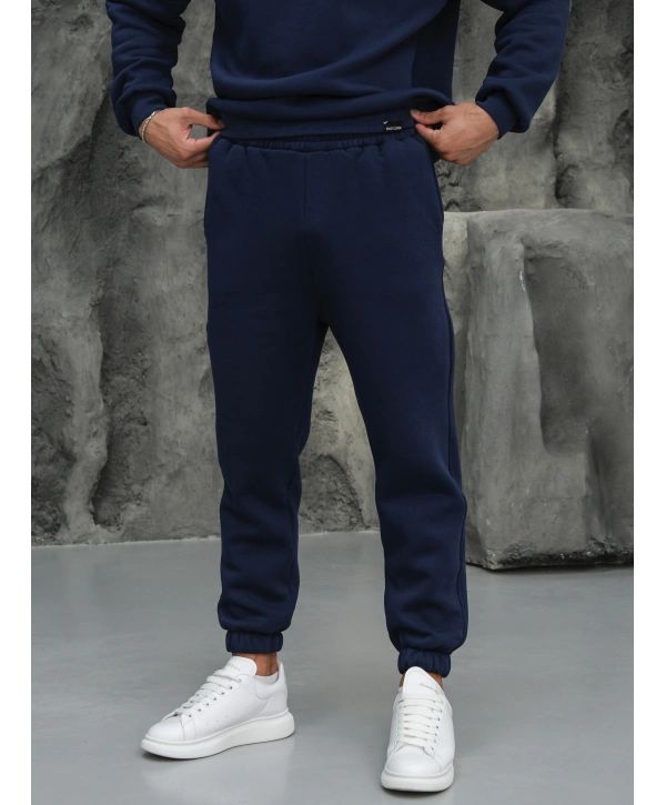 Erkek İndigo Jogger Eşofman Altı