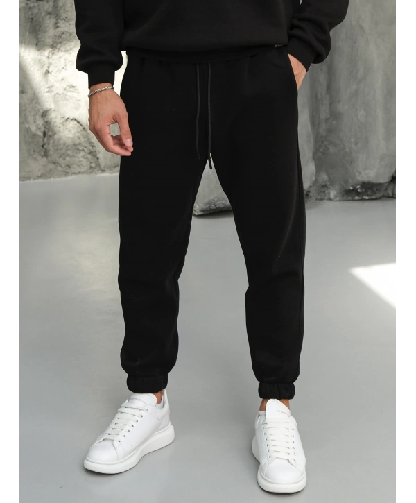 Erkek Siyah Jogger Eşofman Altı