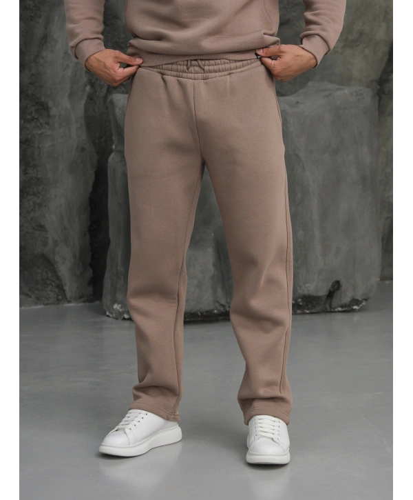 Erkek Vizon Oversize Eşofman Takımı