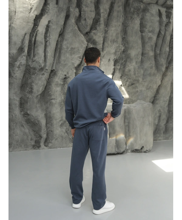 Erkek Petrol Fermuar Yaka Eşofman Takımı