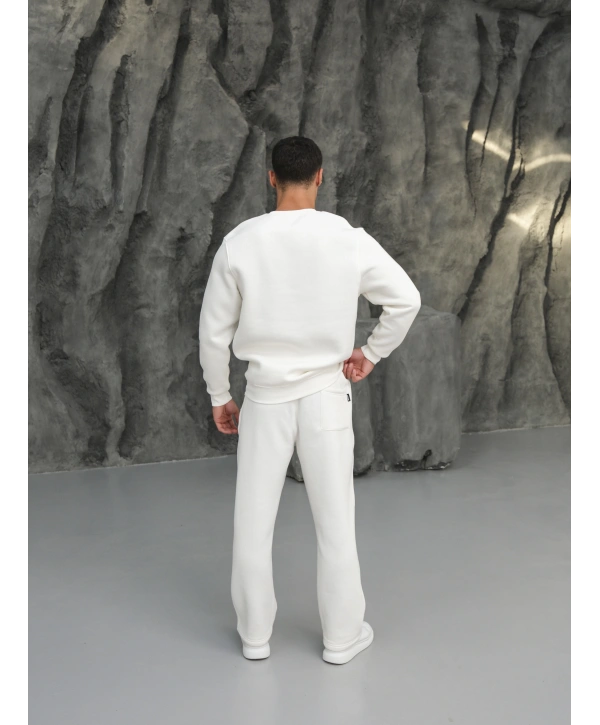 Erkek Beyaz Oversize Eşofman Takımı