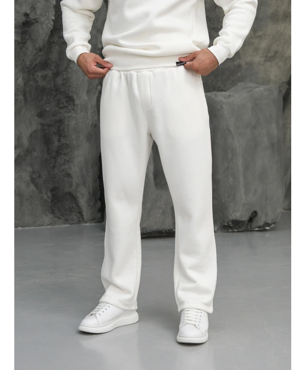 Erkek Beyaz Oversize Eşofman Takımı