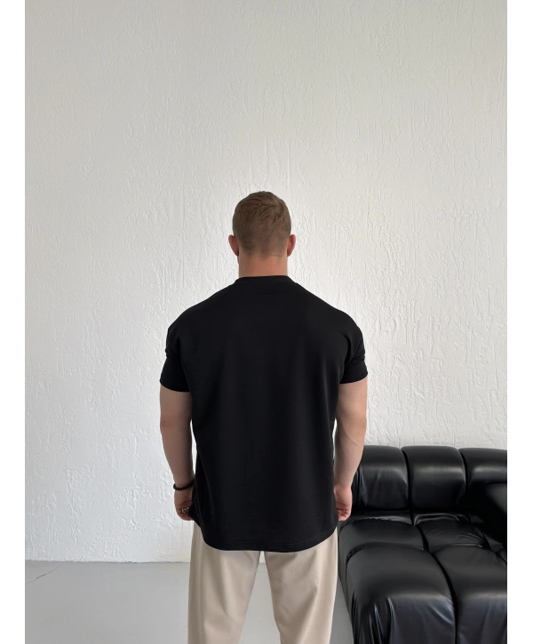 Oversize Jordan Baskılı Kollar Dar Kesim T-Shirt