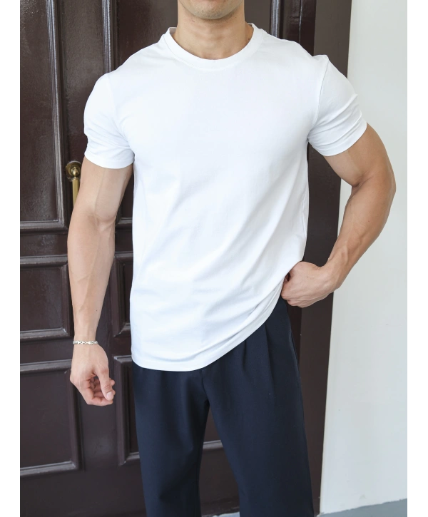 SLİM FİT BEYAZ T-SHİRT