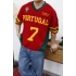 Portugal Nakışlı Oversize Triko T-Shirt