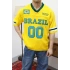 Brazil Nakışlı Oversize Triko T-Shirt