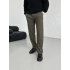 BAGGY PİLELİ HAKİ KUMAŞ PANTOLON