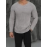 Erkek Gri Casual Knit Örgü Triko