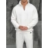 Erkek Beyaz Fermuar Yaka Sweatshirt