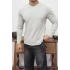 KOLLAR DAR KESİM GRİ UZUN KOL SWEAT