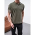 HAKİ POLO YAKA OVERSİZE KOLLAR DAR KESİM T-SHİRT
