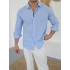 KETEN BEBE MAVİSİ GÖMLEK