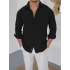 KETEN SİYAH GÖMLEK