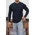 KOLLAR DAR KESİM LACİVERT UZUN KOL SWEAT