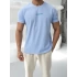 Oversize Bebe Mavisi Freedom Baskılı Kollar Dar Kesim T-Shirt