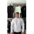 Oversize Beyaz Sweatshirt Kollar ve Omuz Dar Kesim