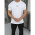 Oversize Brooklynn Baskı Beyaz Kollar Dar Kesim T-Shirt