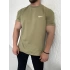 Oversize Nike Zeytin Yeşili Baskılı Kollar Dar Kesim T-Shirt