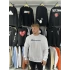 Oversize Sweatshirt Beyaz Champion Baskı Kollar Dar Kesim