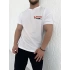 Oversize Vans Beyaz Baskılı Kollar Dar Kesim T-Shirt