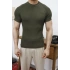 Slim Fit Haki Triko T-Shirt