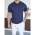 TRİKO LACİVERT POLO YAKA T-SHİRT