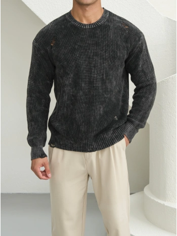 Erkek Antrasit Streetwear Kazak