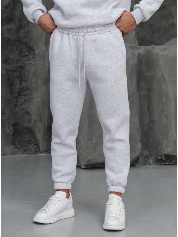 Erkek Gri Melanj Jogger Eşofman Altı