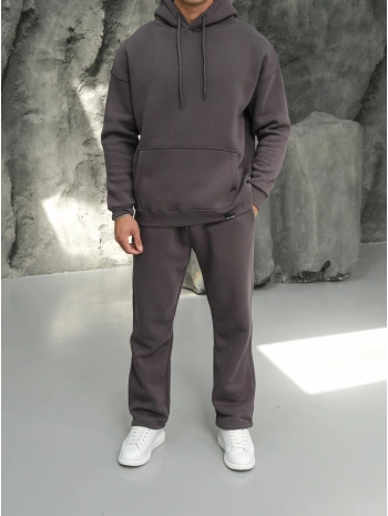 Erkek Füme Hoodie Eşofman Takımı